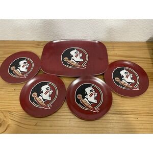 Florida State Seminoles Melamine plate set and tray